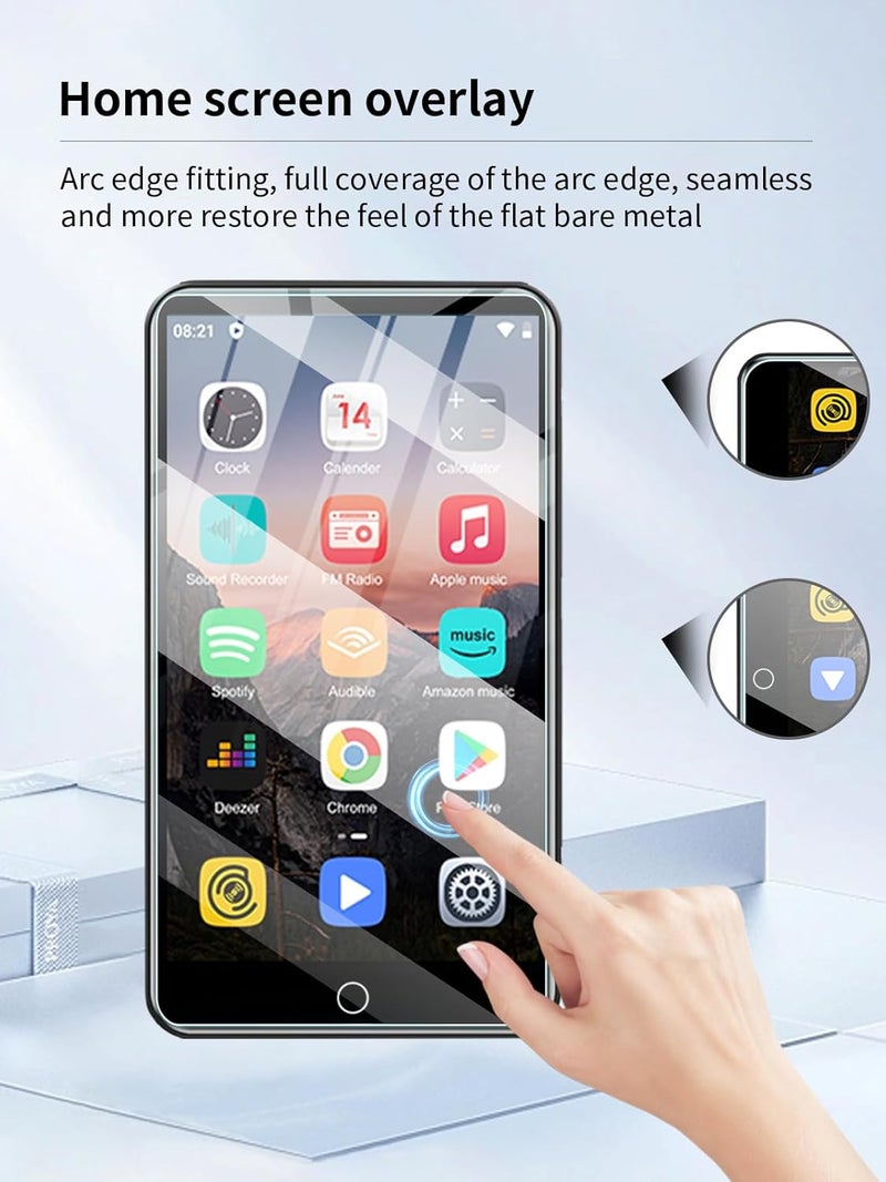 UYRUREL Screen Protector for ZAQE M505 MP3 MP4 Players with 4" Touchscreen and Speaker, High-definition Scratch Resistant Film,HD Clear, Bubble Free with Easy Installation Kit, 3 Pack. - Image 4